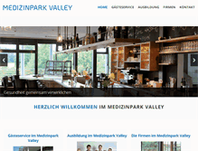 Tablet Screenshot of medizinpark-valley.org